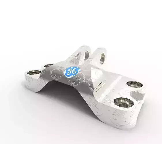 Bracket silver bicycle Free 3D model