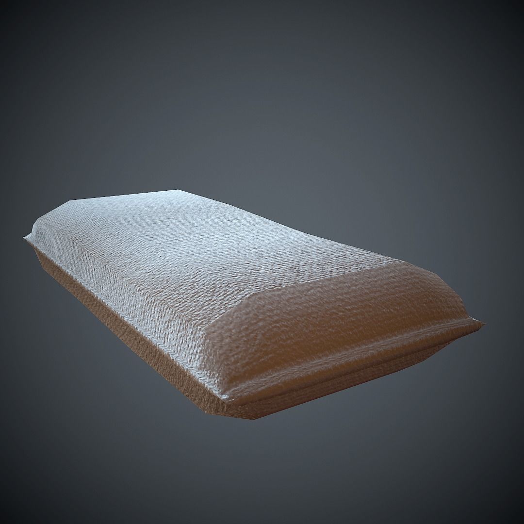 Sandbag PBR Low Poly pillow Low-poly 3D model_13