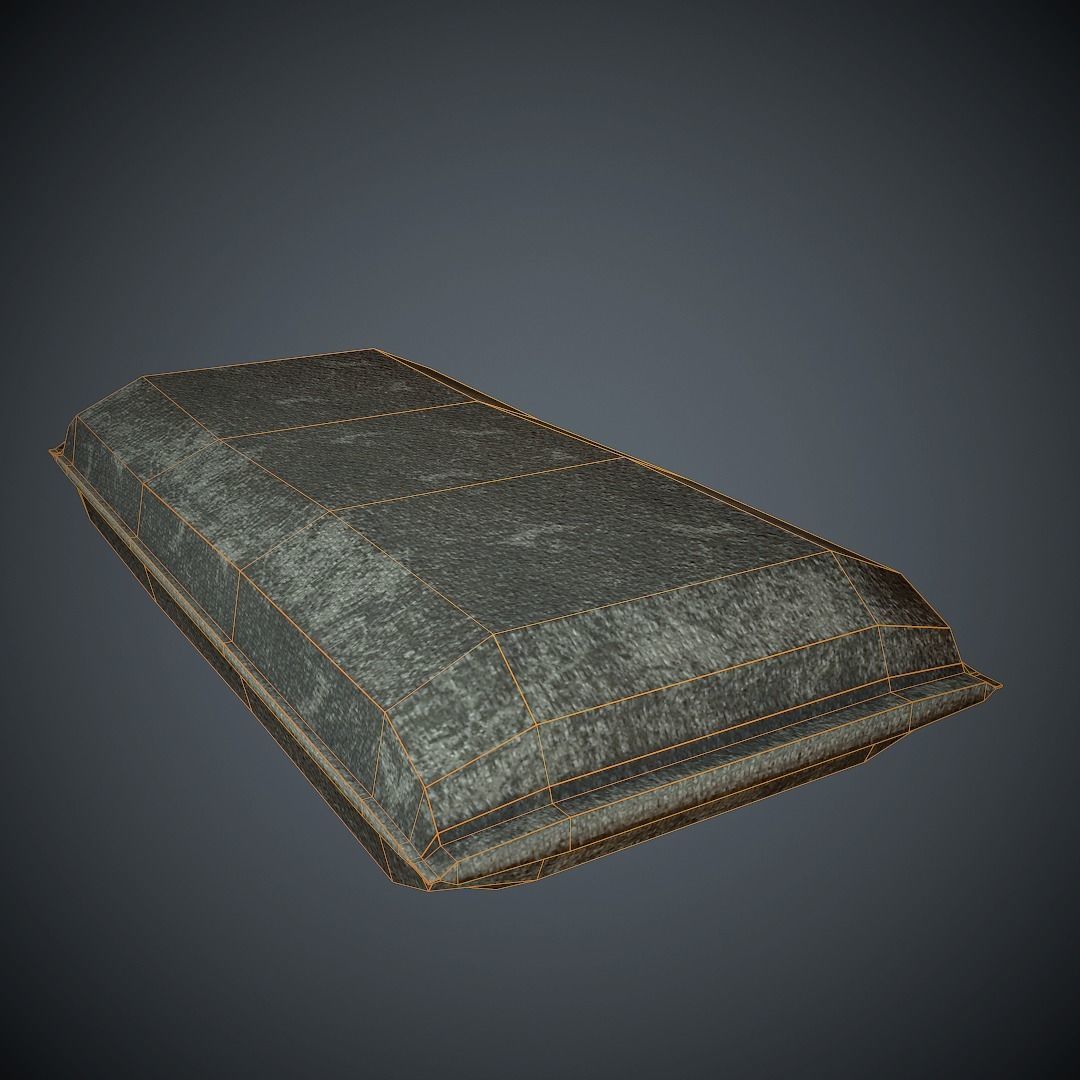 Sandbag PBR Low Poly pillow Low-poly 3D model_4