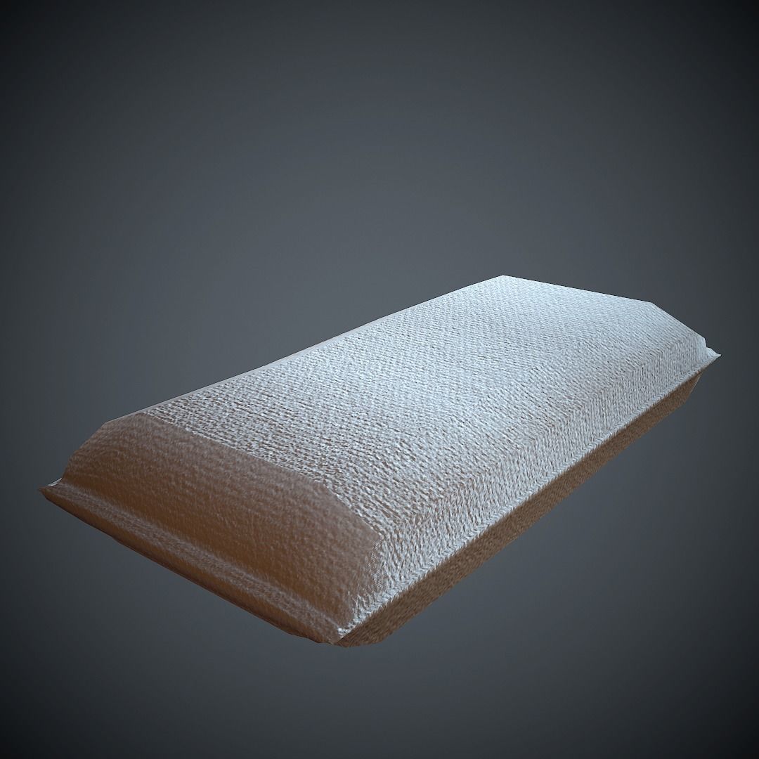 Sandbag PBR Low Poly pillow Low-poly 3D model_12