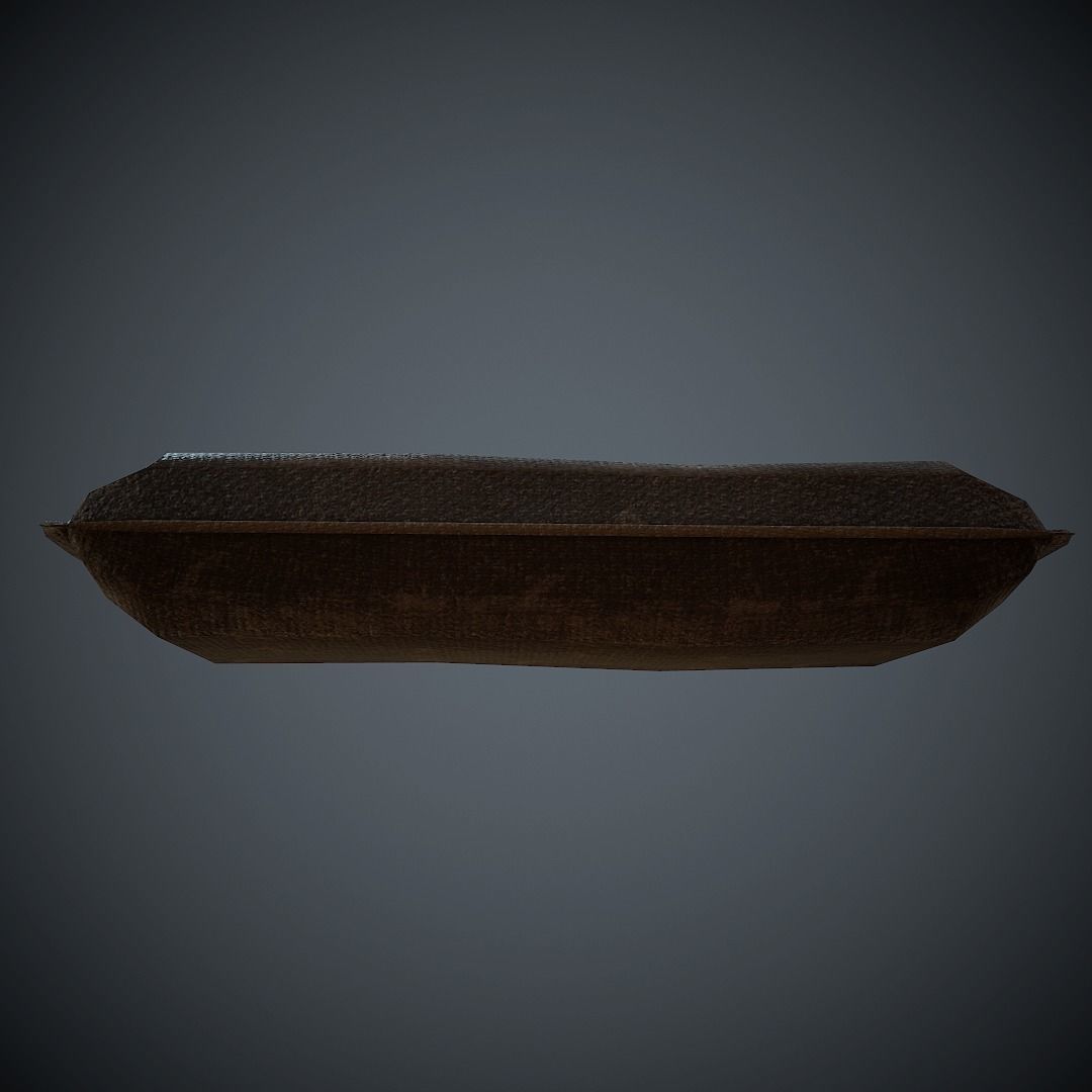 Sandbag PBR Low Poly pillow Low-poly 3D model_6
