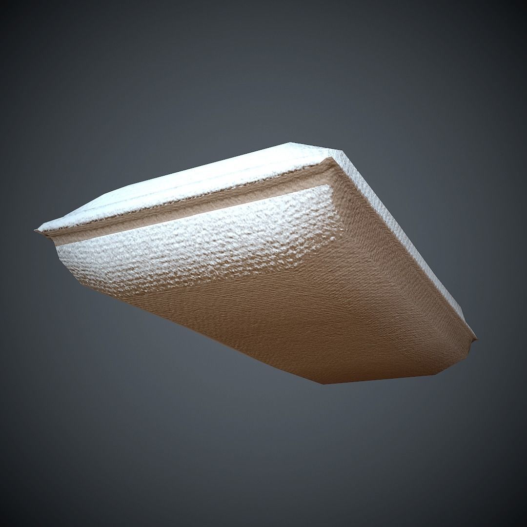 Sandbag PBR Low Poly pillow Low-poly 3D model_11