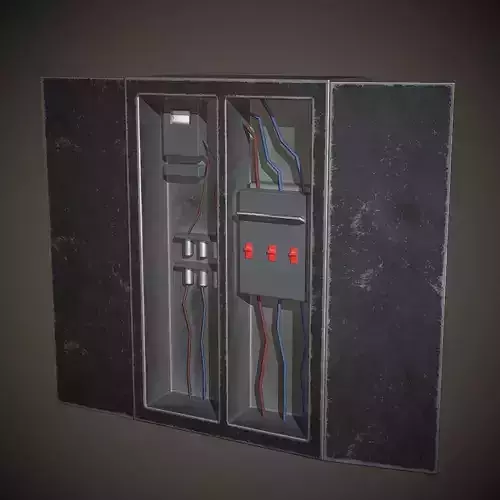 Switchboard PBR Low Poly electrical box