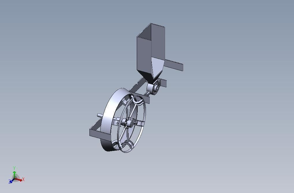 Planter machine tool with wheel Free 3D model_1
