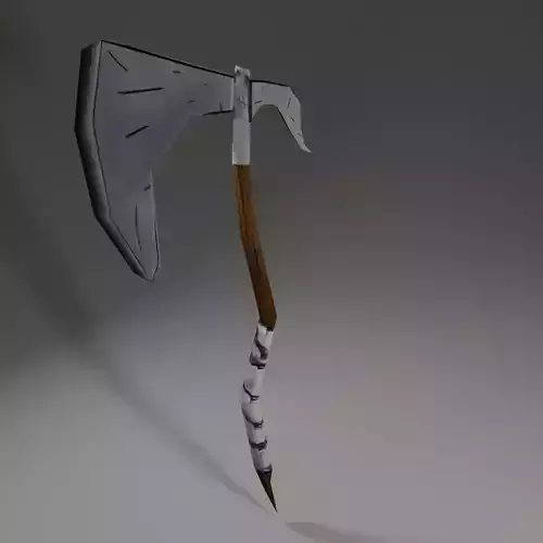 Low Poly War Axe