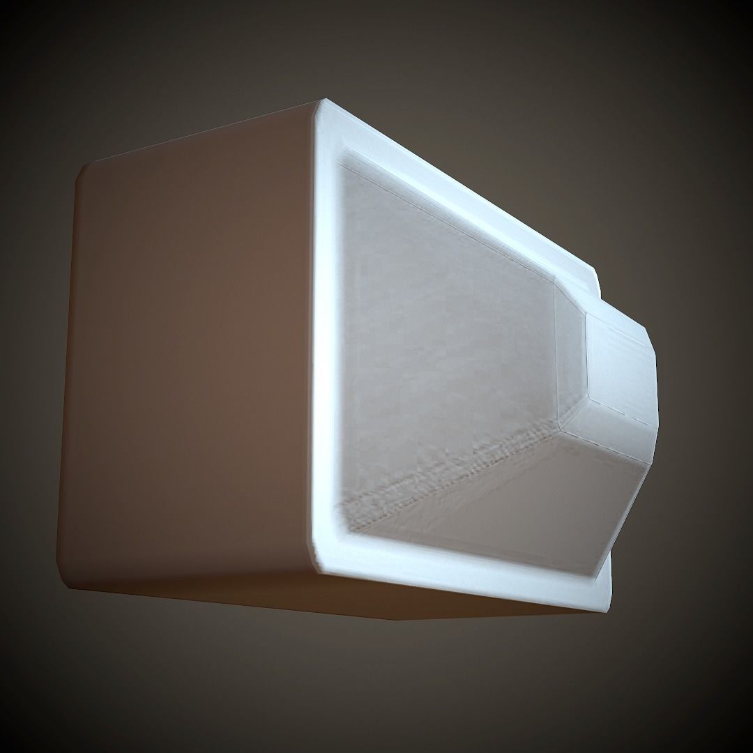 Old TV PBR Low Poly Low-poly 3D model_12