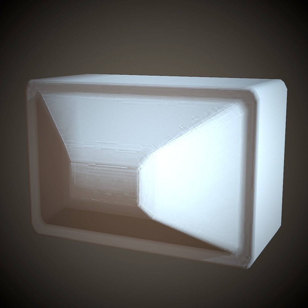 Old TV PBR Low Poly Low-poly 3D model_11