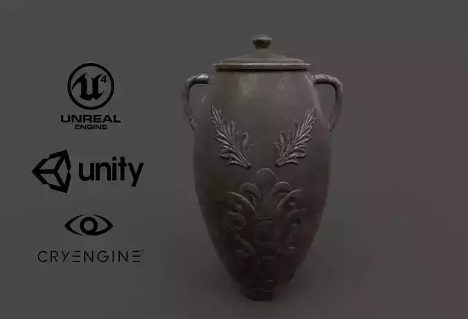 OLD POT Low-poly 3D model