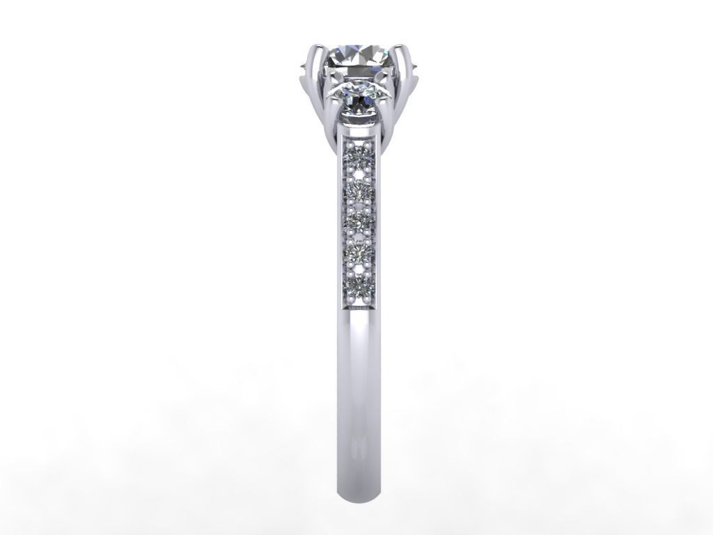 JEWELRY ENGAGEMENT RING STL FILE FOR DOWNLOAD AND PRINT- CC44 3D print model_8