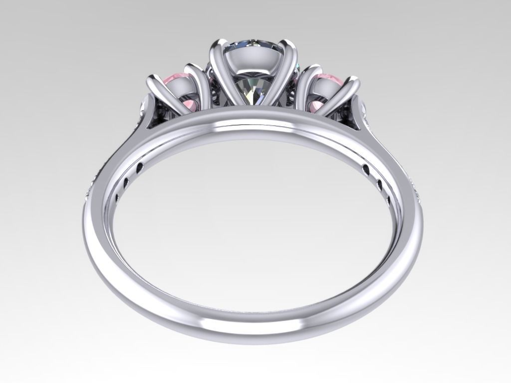 JEWELRY ENGAGEMENT RING STL FILE FOR DOWNLOAD AND PRINT- CC44 3D print model_13