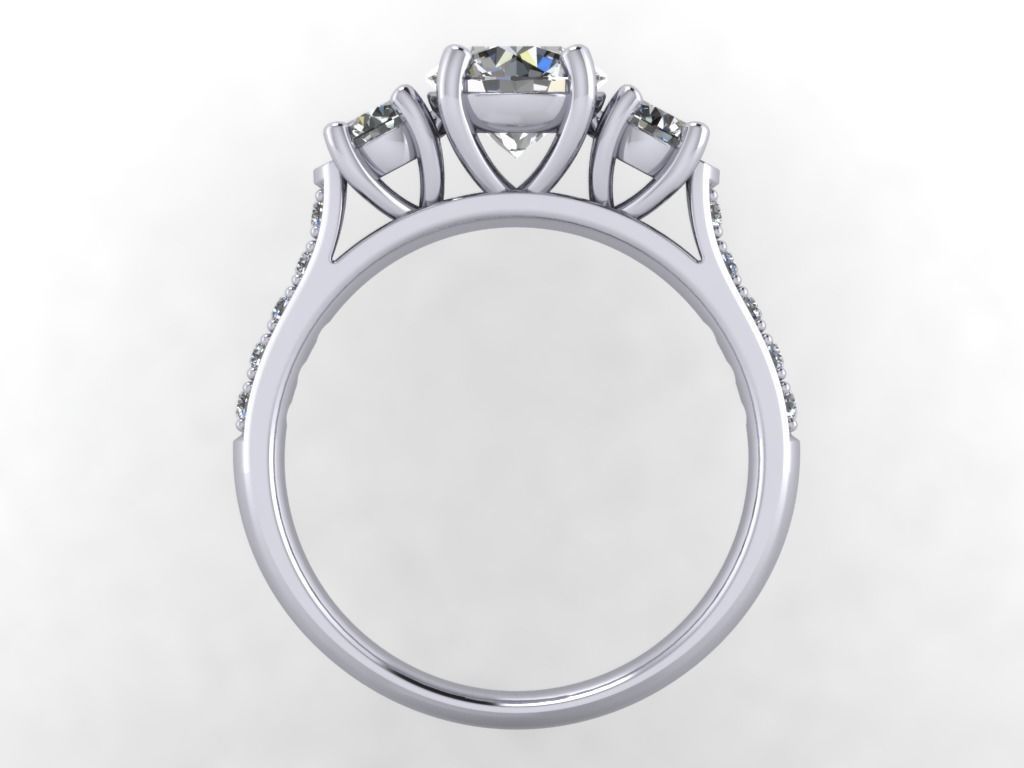 JEWELRY ENGAGEMENT RING STL FILE FOR DOWNLOAD AND PRINT- CC44 3D print model_9