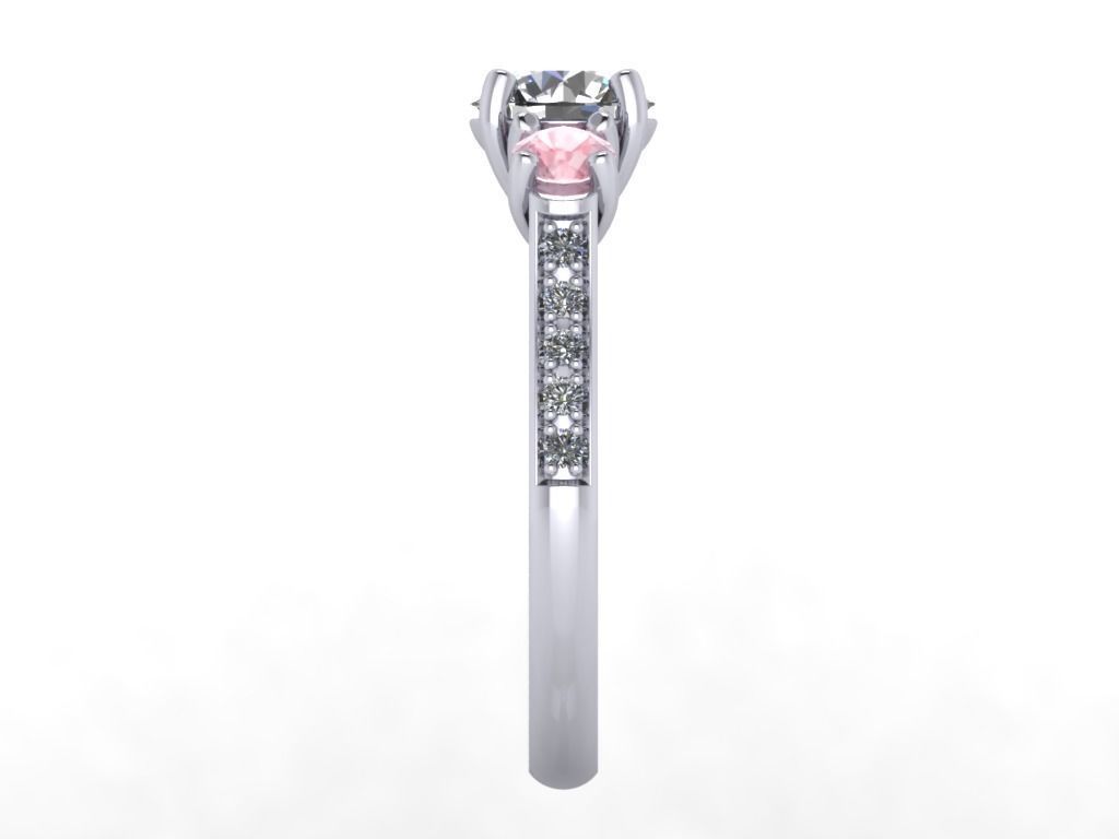 JEWELRY ENGAGEMENT RING STL FILE FOR DOWNLOAD AND PRINT- CC44 3D print model_12
