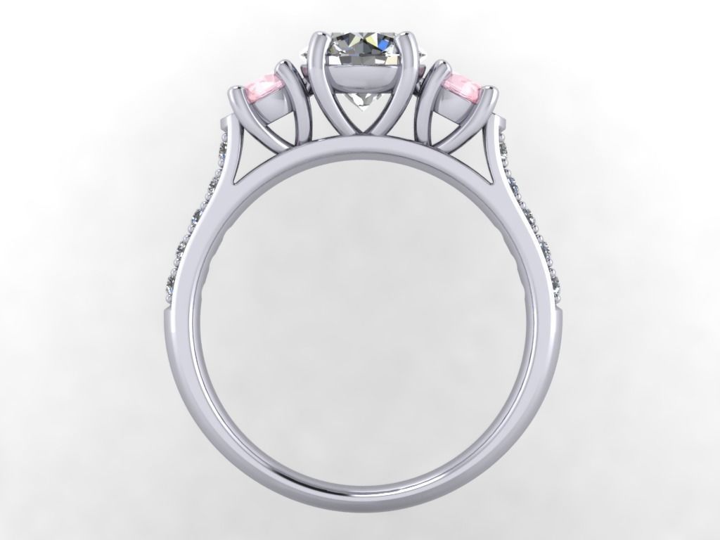 JEWELRY ENGAGEMENT RING STL FILE FOR DOWNLOAD AND PRINT- CC44 3D print model_7