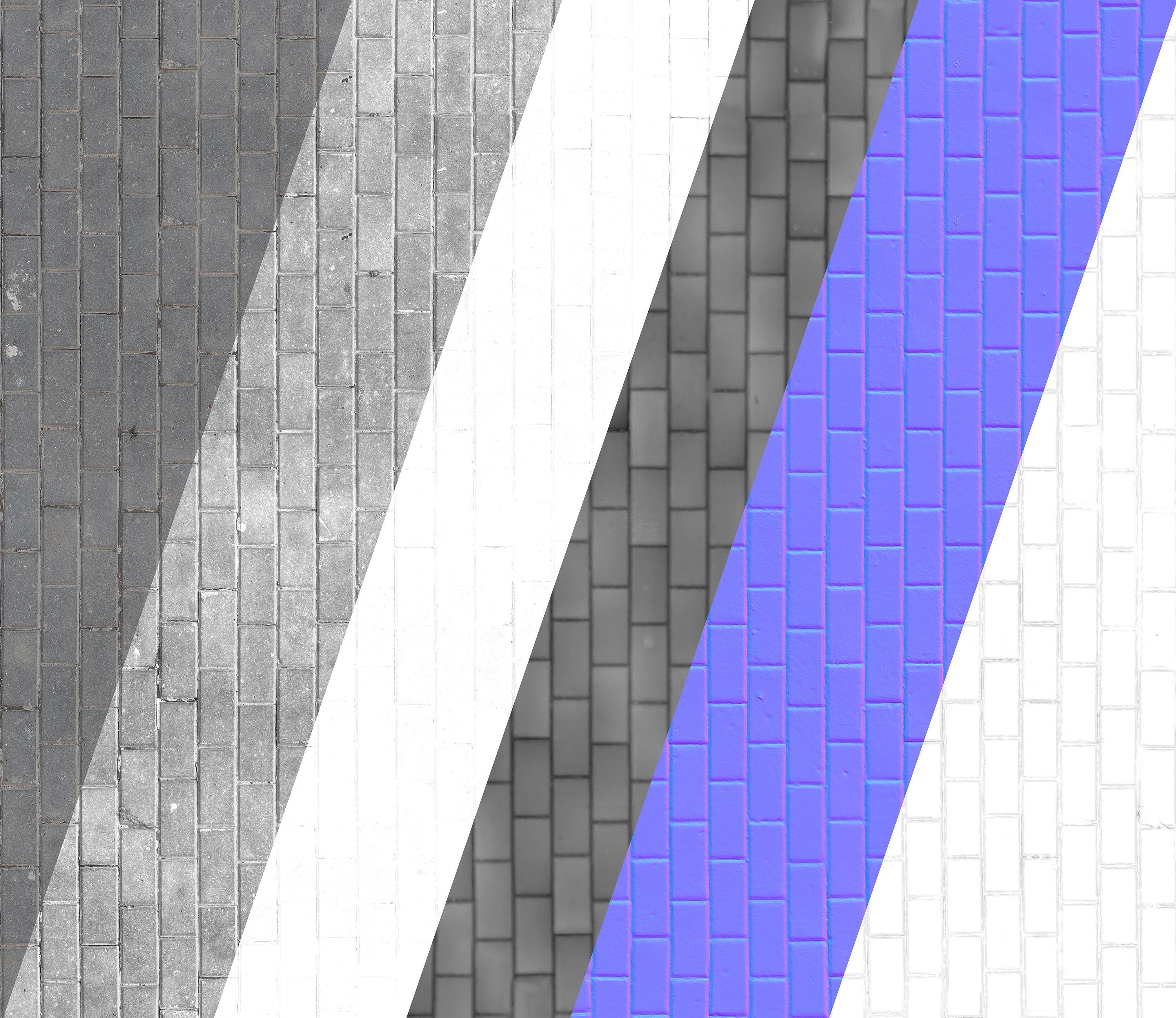 Ultra realistic Tiles Floor Scan 3D model_7