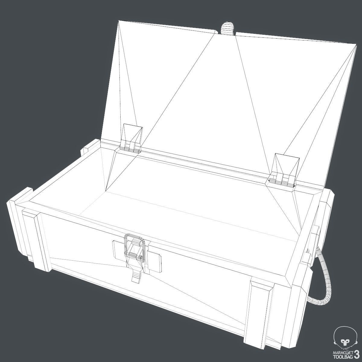 Ammo Crates Low-poly 3D model_8