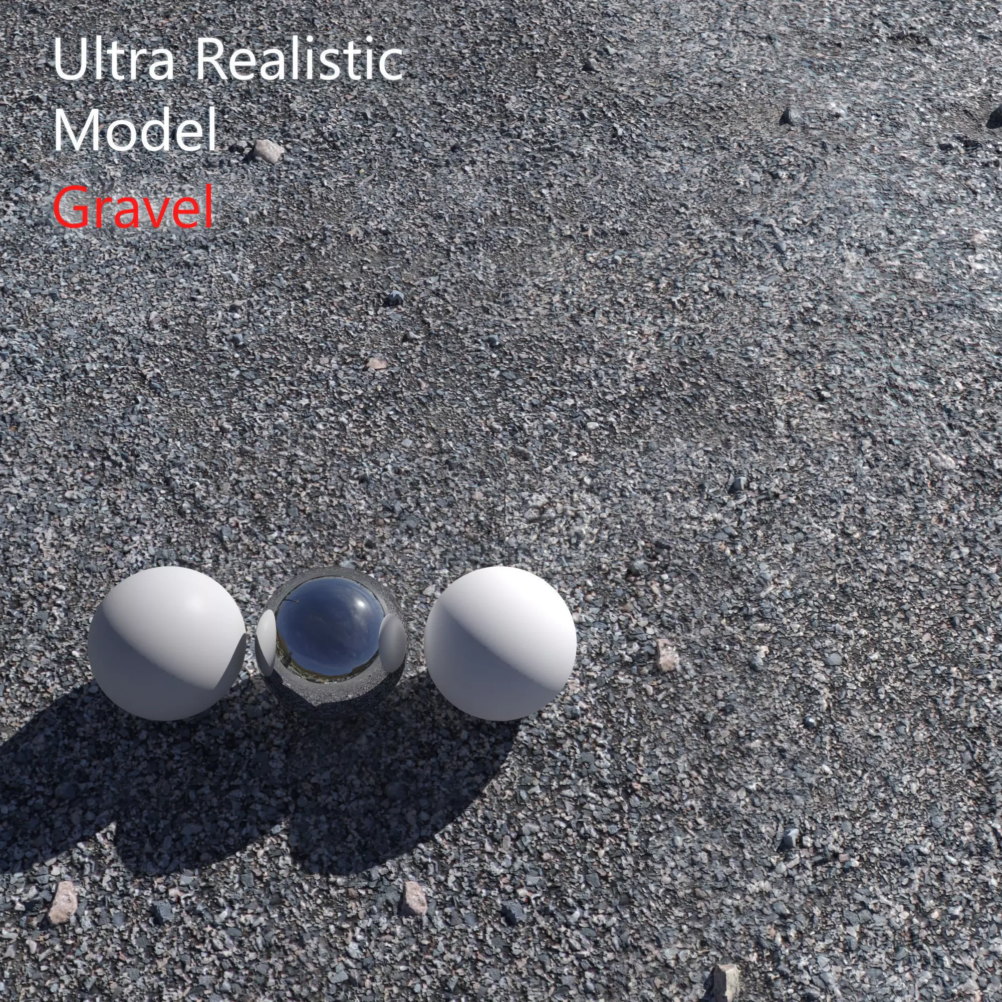 Ultra realistic Gravel Scan model 3D model_0