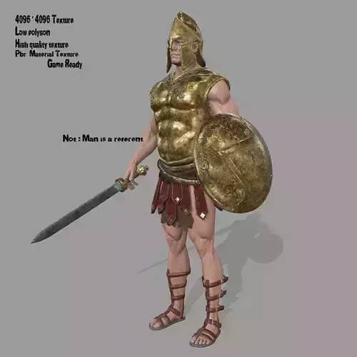 gladiator armor Low-poly 3D model