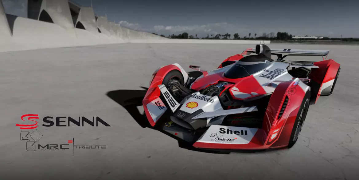 F1 concept senna tribute Low-poly 3D model_0