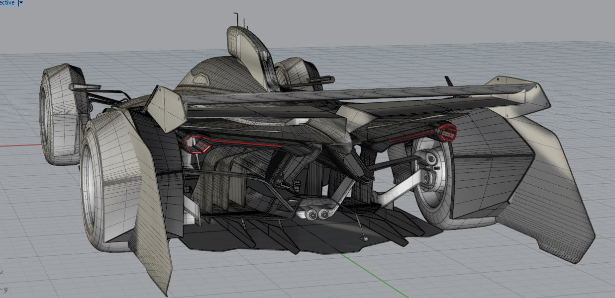 F1 concept senna tribute Low-poly 3D model_9