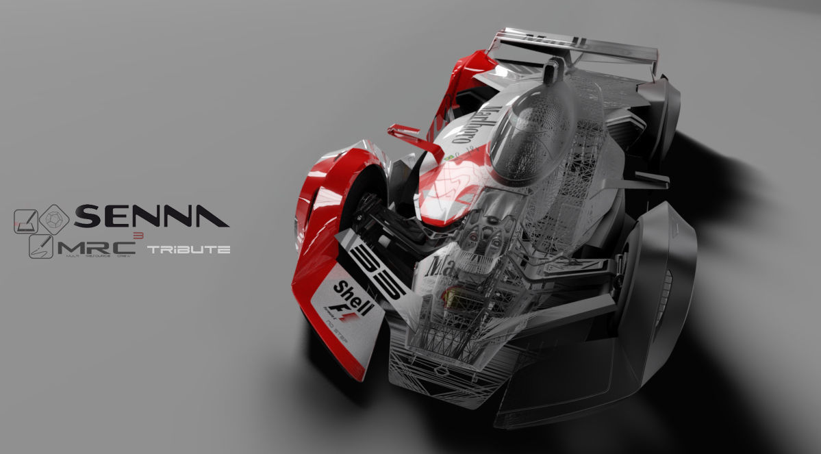 F1 concept senna tribute Low-poly 3D model_2
