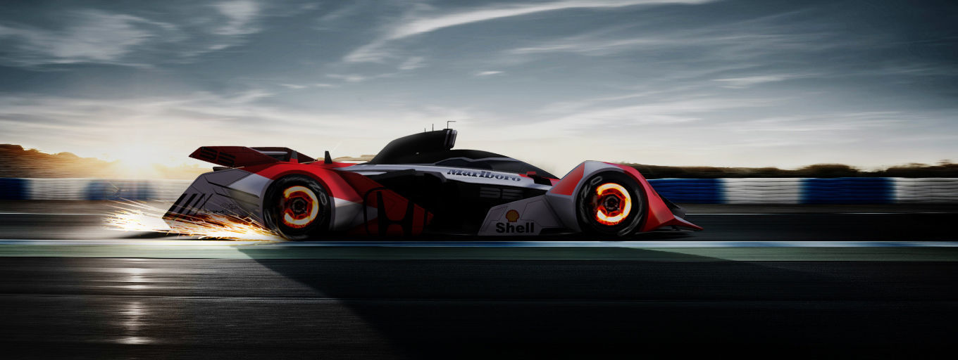 F1 concept senna tribute Low-poly 3D model_4