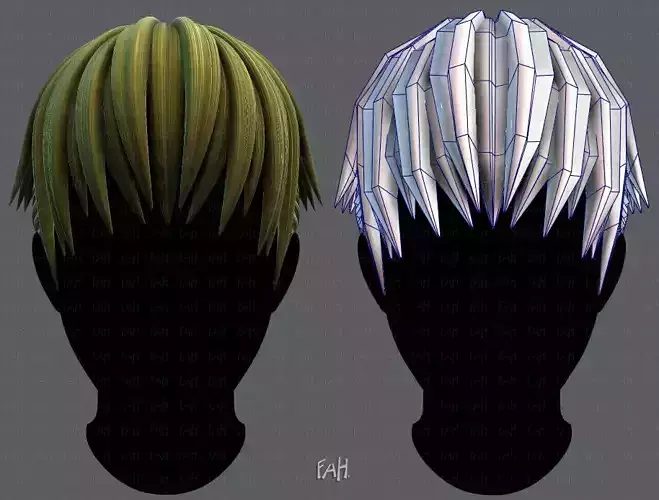 3D Hair style for Man V04