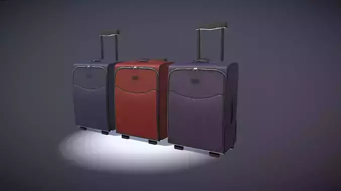 luggage 1 three suitcases on wheels