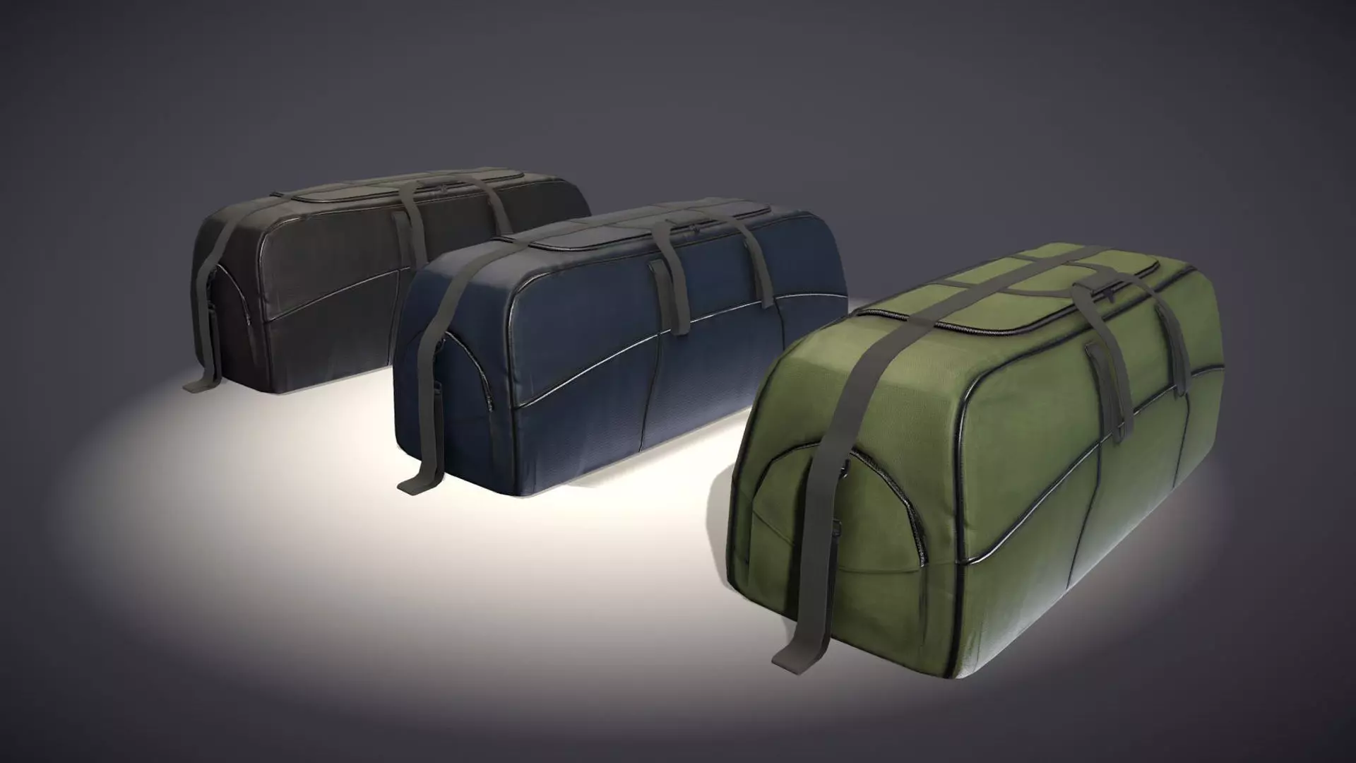 Sports Bag Low-poly 3D model_0