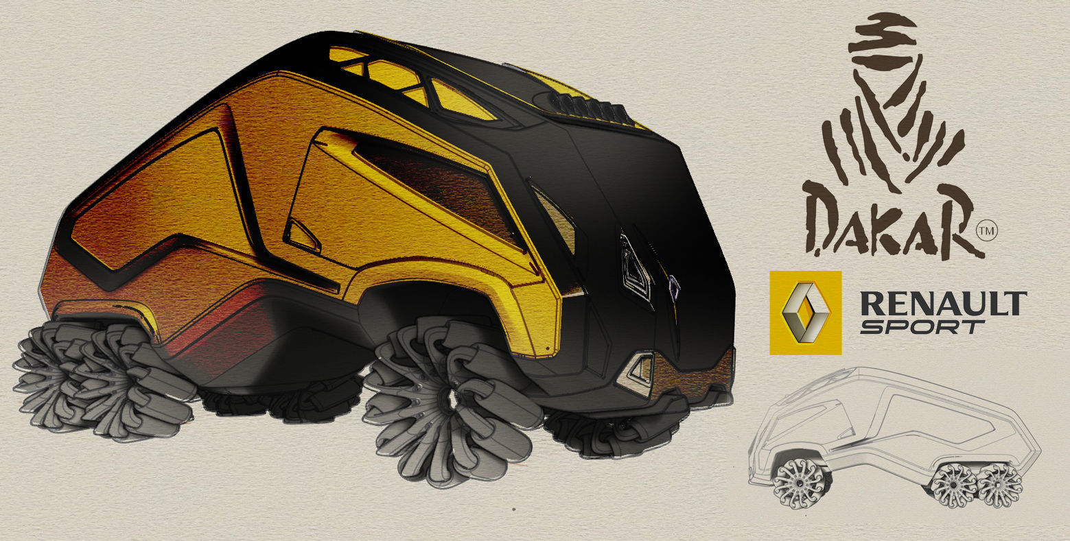 dakar concept truck 3D model_5