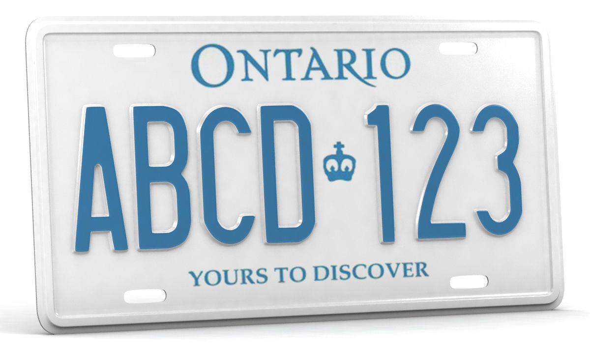 CAR LICENSE PLATE Low-poly 3D model_4