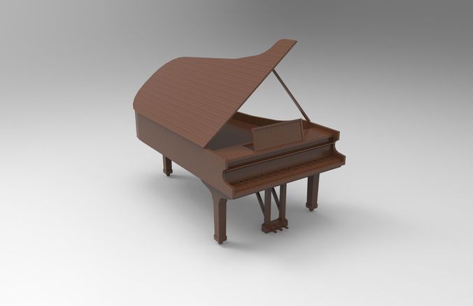 piano 3D print model