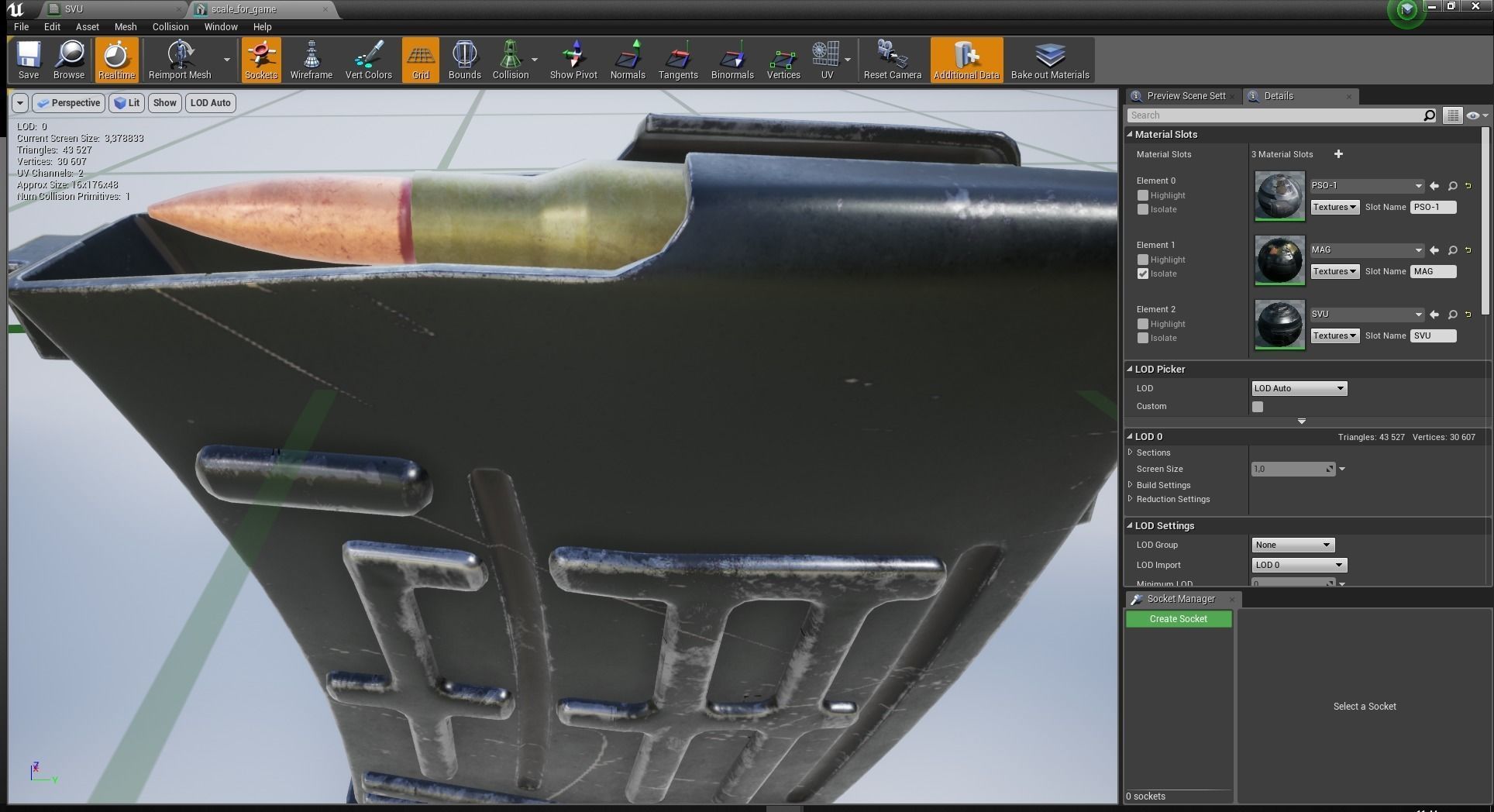 dragunov SVU russian sniper rifle 4K Low-poly 3D model_27