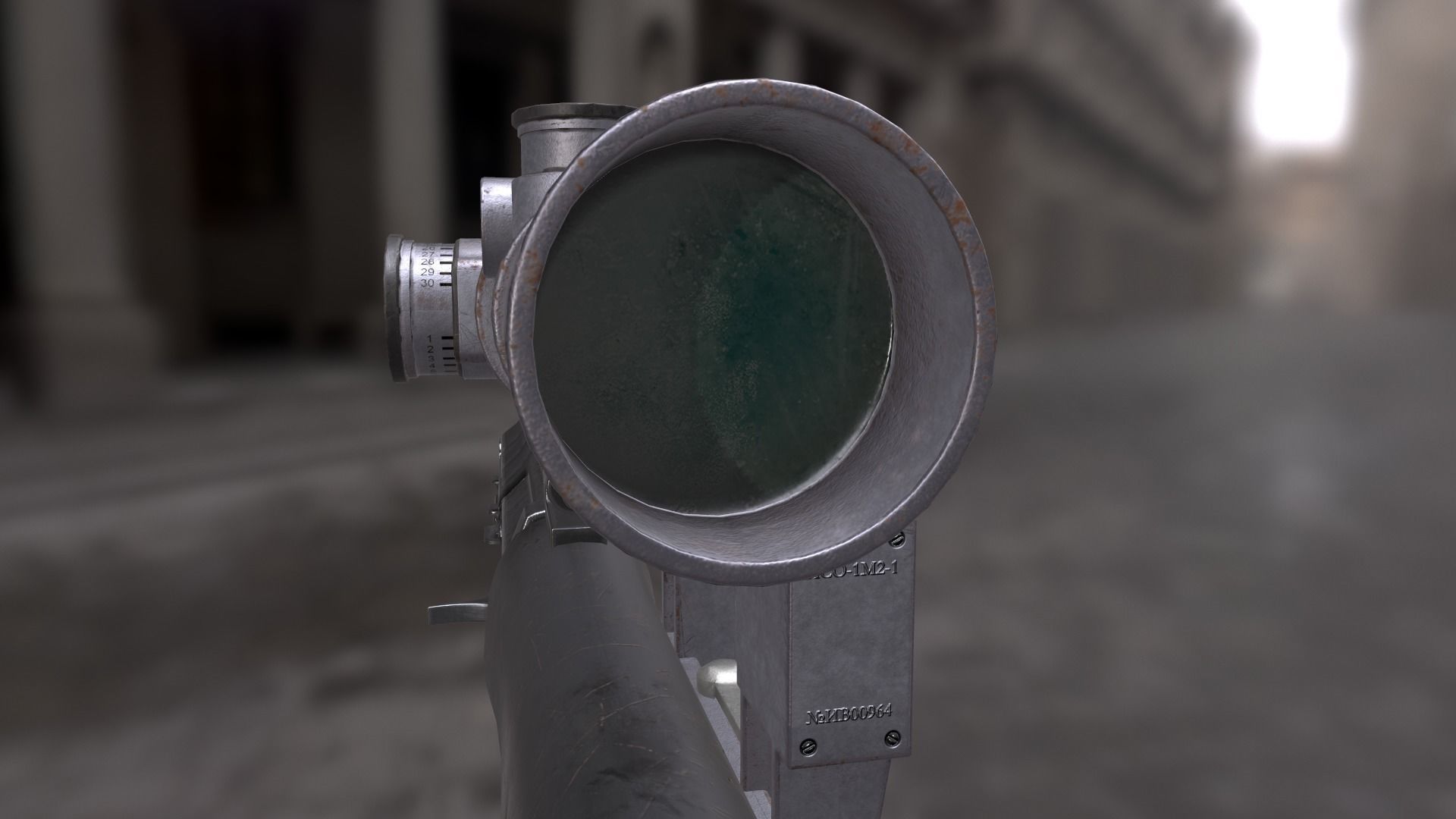 dragunov SVU russian sniper rifle 4K Low-poly 3D model_16