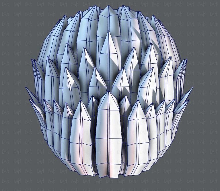 3D Hair style for Man V05 Low-poly 3D model_36