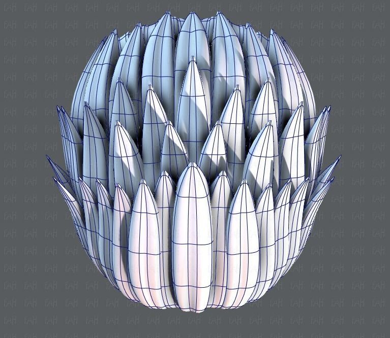 3D Hair style for Man V05 Low-poly 3D model_34