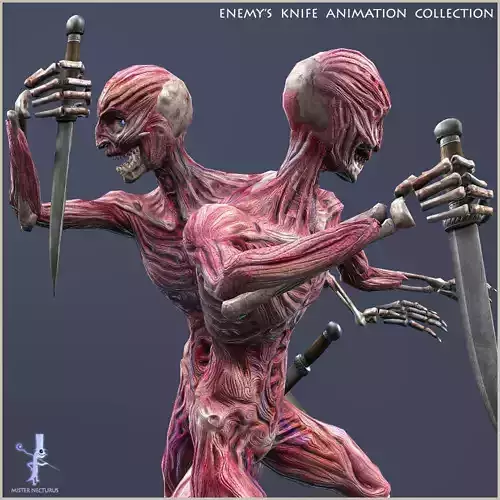 Enemy Knife Unity Animation Collection