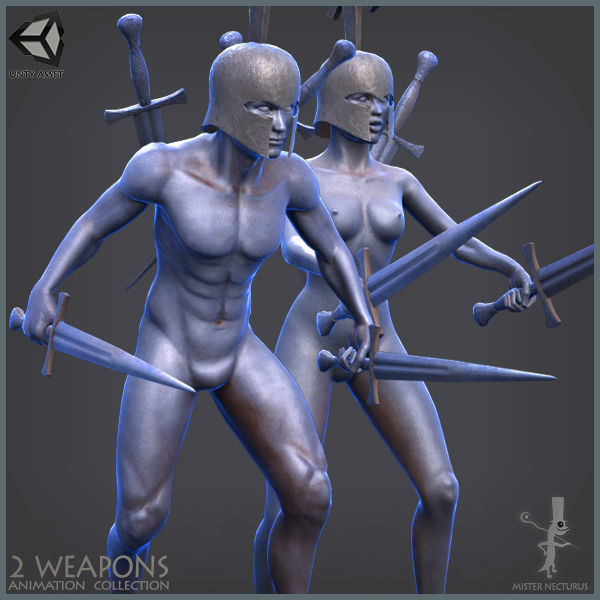 Unity Medieval Animations Mega Pack Low-poly 3D model_16