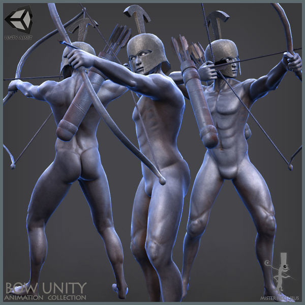 Unity Medieval Animations Mega Pack Low-poly 3D model_14