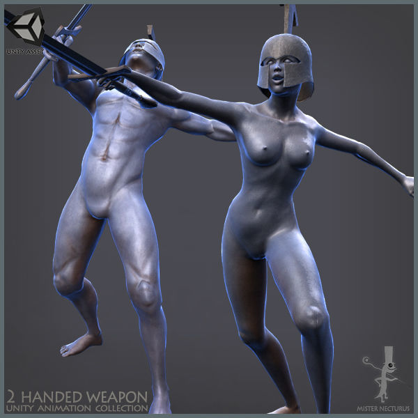 Unity Medieval Animations Mega Pack Low-poly 3D model_17