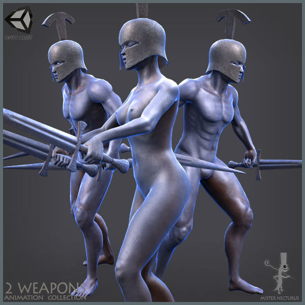 Unity Medieval Animations Mega Pack Low-poly 3D model_15