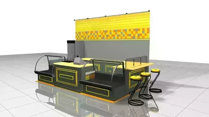 Airport fast food cafe