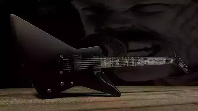 Metallica - Wolf ESP Guitar 3D model