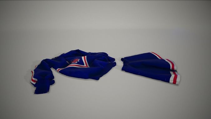 Cheerleader Suit on the Floor 3D model