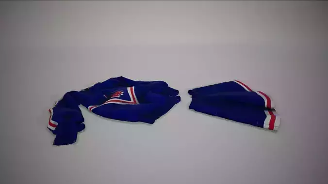 Cheerleader Suit on the Floor 3D model