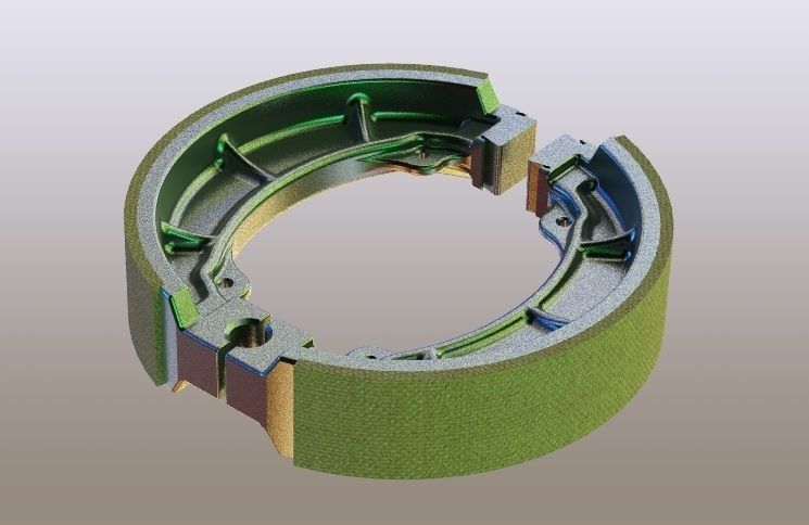 Brake Shoe Model Free 3D model_4