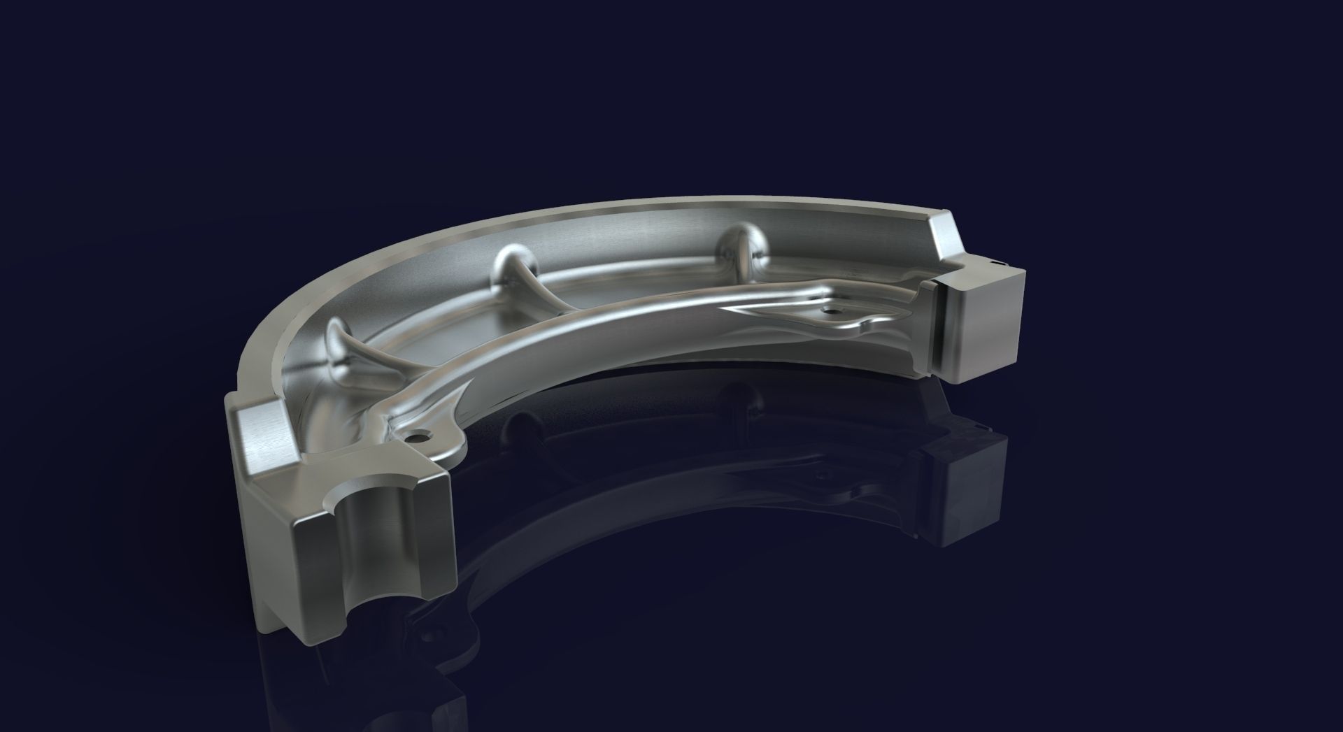 Brake Shoe Model Free 3D model_3