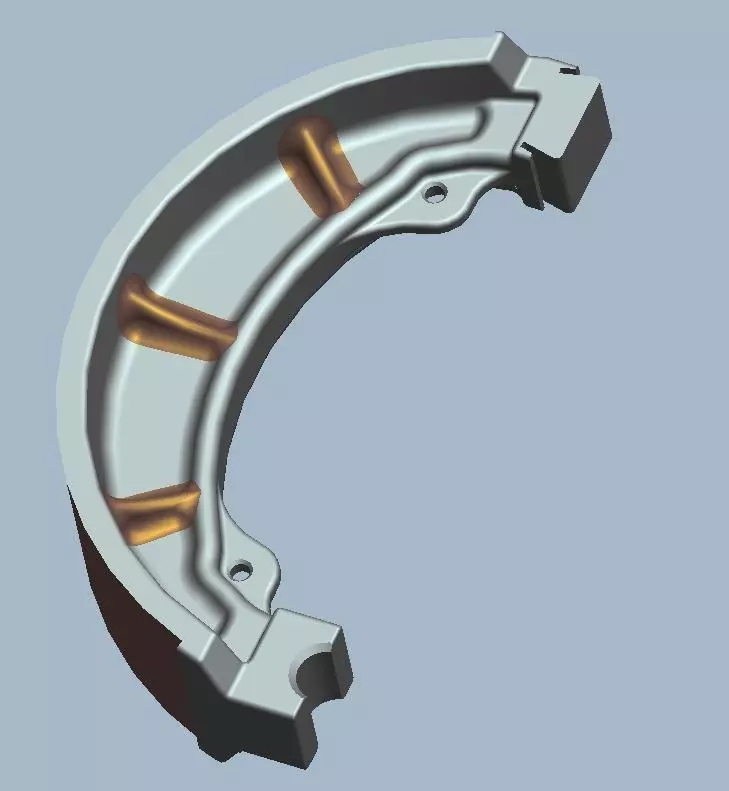 Brake Shoe Model Free 3D model_0