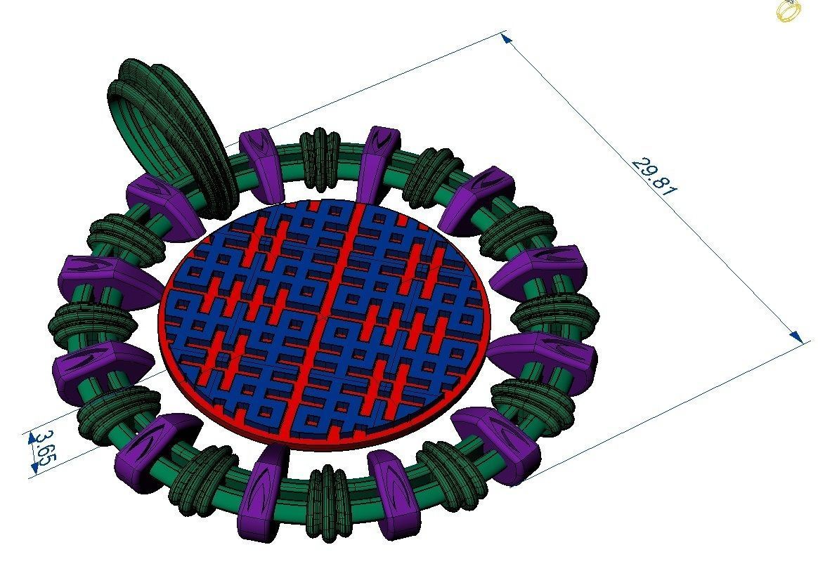 exclusive pendant 3D print model_7