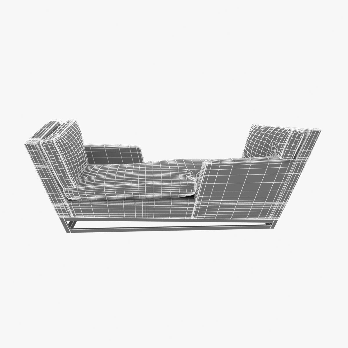 New Contemporary Modern Handmade Tete-a-tete Sofa  3D model_10