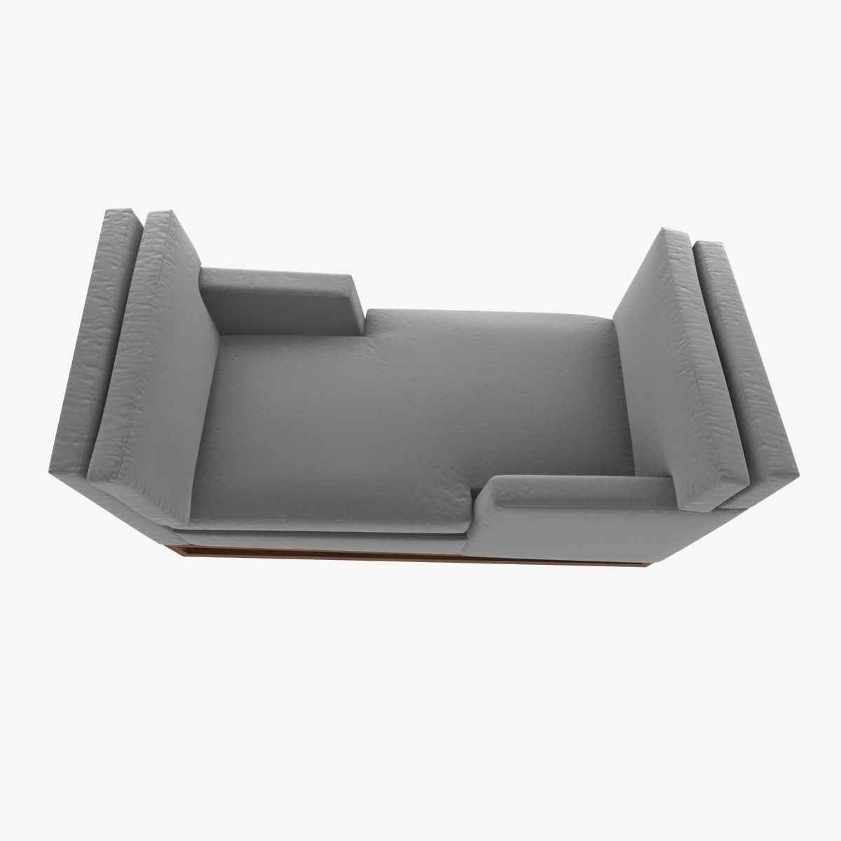 New Contemporary Modern Handmade Tete-a-tete Sofa  3D model_1